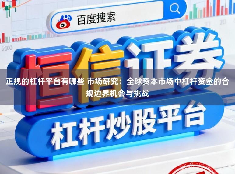 正规的杠杆平台有哪些 市场研究:全球资本市场中杠杆资金的合规边界机会与挑战